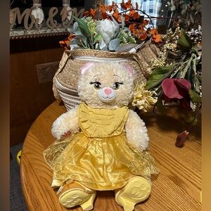 Build a Bear- Beauty and the Beast Belle Bear with dress and shoes